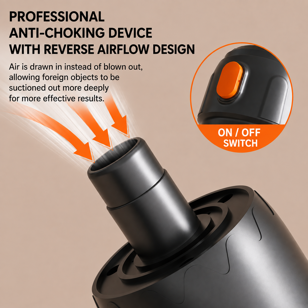 Mini Anti-Choking Suction Device for Kids & Adults